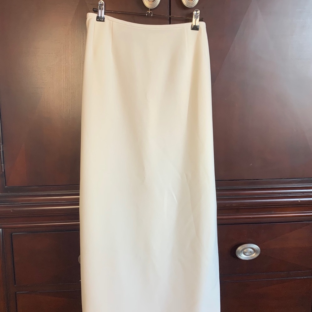 Midi Pencil Skirt/ Ivory